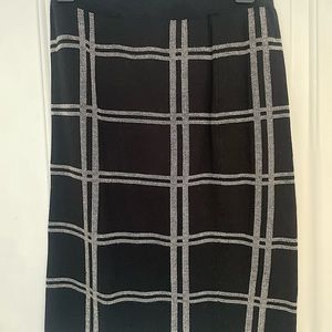 Black and white sweater skirt
